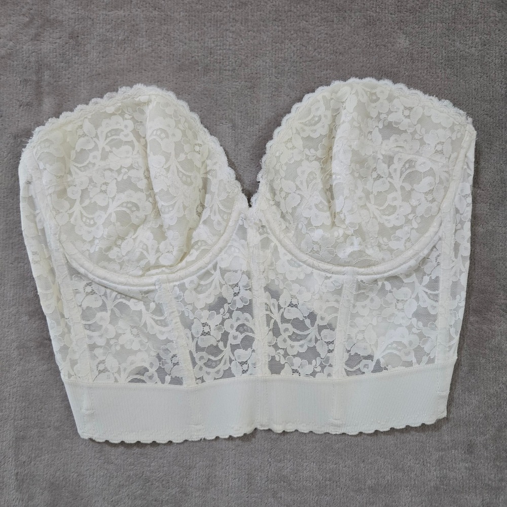 Vtg Fredericks of Hollywood Bustier Ballet Layering Romantic Wedding Bridal